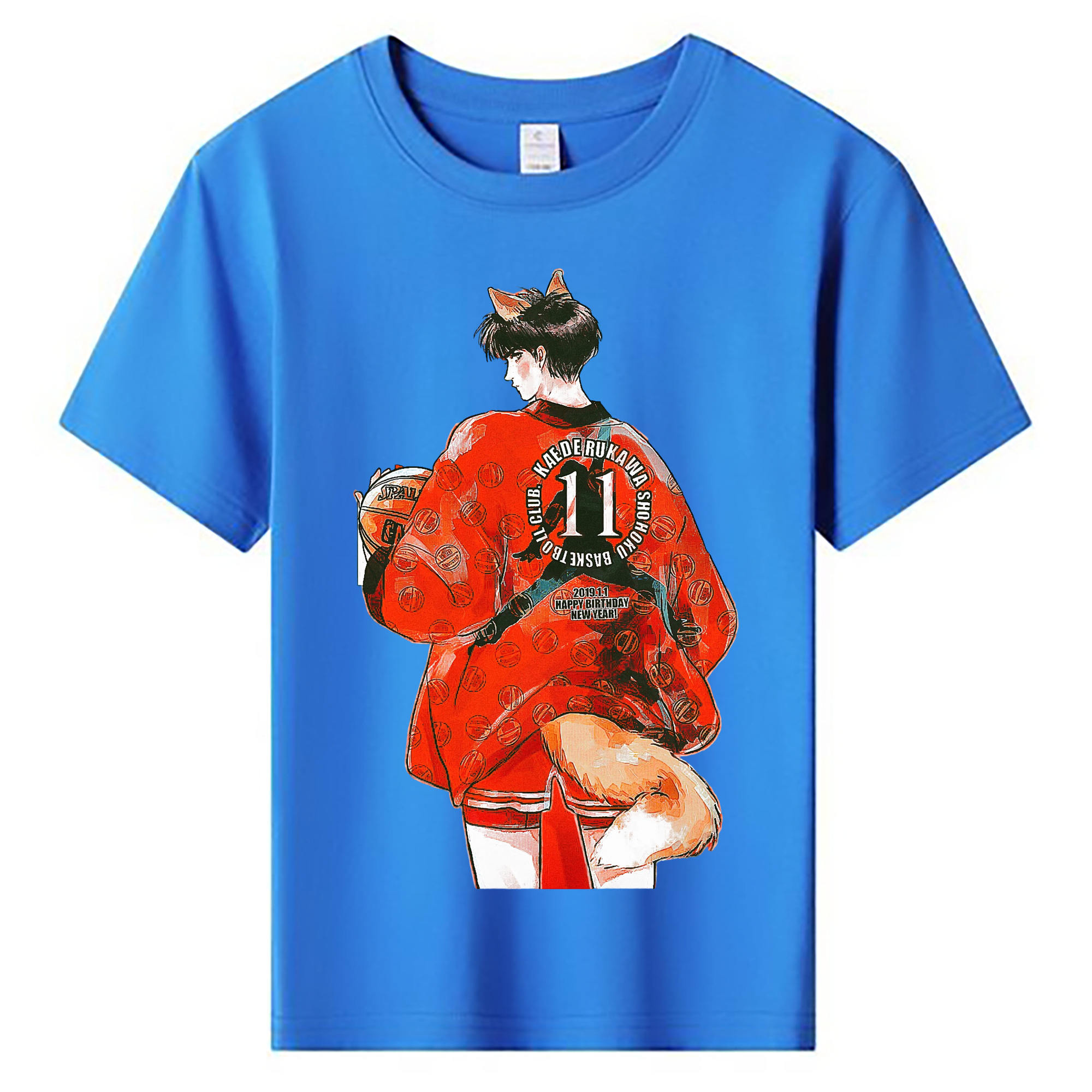 （画像用） SLAM DUNK／スラムダンク 綿100％キッズTシャツ（フロントプリント）